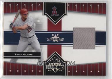 2005 Donruss Champions - [Base] - Impressions Materials #114 - Troy Glaus