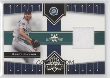 2005 Donruss Champions - [Base] - Impressions Materials #137 - Randy Johnson