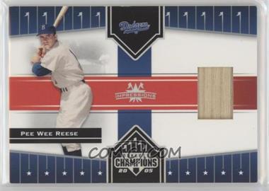 2005 Donruss Champions - [Base] - Impressions Materials #293 - Pee Wee Reese