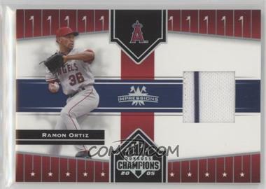 2005 Donruss Champions - [Base] - Impressions Materials #30 - Ramon Ortiz