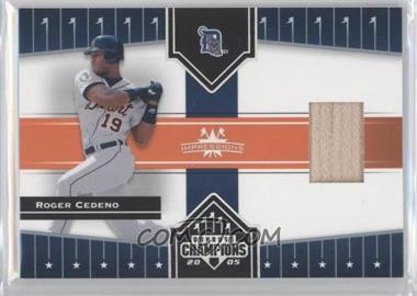 2005 Donruss Champions - [Base] - Impressions Materials #415 - Roger Cedeno