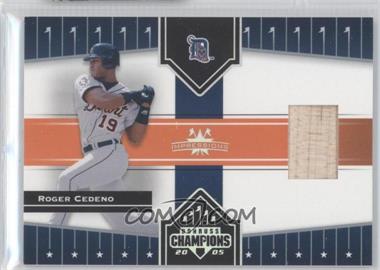 2005 Donruss Champions - [Base] - Impressions Materials #415 - Roger Cedeno