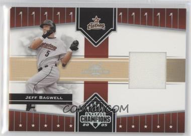 2005 Donruss Champions - [Base] - Impressions Materials #45 - Jeff Bagwell [Noted]