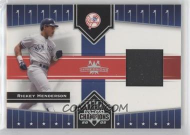 2005 Donruss Champions - [Base] - Impressions Materials #50 - Rickey Henderson