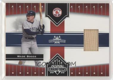 2005 Donruss Champions - [Base] - Impressions Materials #88 - Wade Boggs