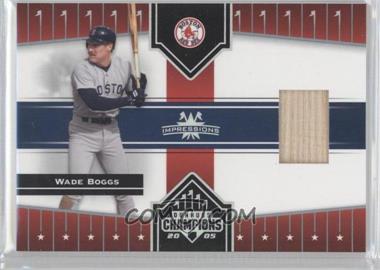 2005 Donruss Champions - [Base] - Impressions Materials #88 - Wade Boggs