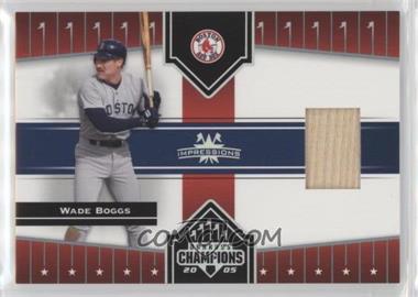 2005 Donruss Champions - [Base] - Impressions Materials #88 - Wade Boggs