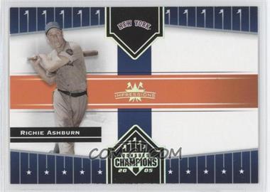 2005 Donruss Champions - [Base] - Impressions #223 - Richie Ashburn