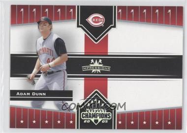 2005 Donruss Champions - [Base] - Impressions #442 - Adam Dunn