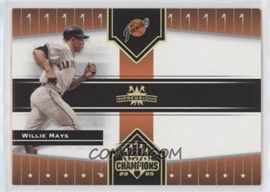 2005 Donruss Champions - [Base] - Red Impressions #354 - Willie Mays /250