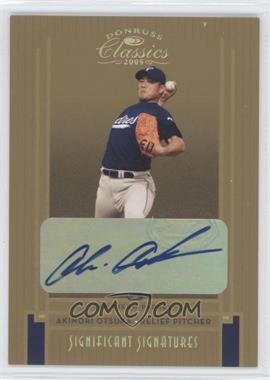 2005 Donruss Classics - [Base] - Gold Significant Signatures #62 - Akinori Otsuka /5