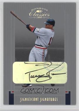 2005 Donruss Classics - [Base] - Silver Significant Signatures #178 - Jacque Jones /25