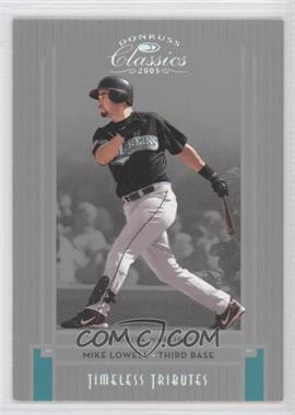 2005 Donruss Classics - [Base] - Silver Timeless Tributes #19 - Mike Lowell /100