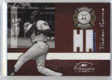 2005 Donruss Classics - Home Run Heroes - HR Jerseys #HR-27 - Vladimir Guerrero /44