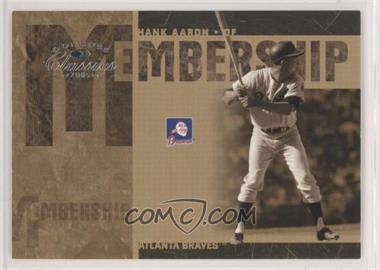 2005 Donruss Classics - Membership #MS-12 - Hank Aaron /1000 [Good to VG‑EX]