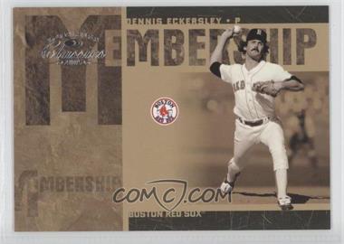 2005 Donruss Classics - Membership #MS-21 - Dennis Eckersley /1000