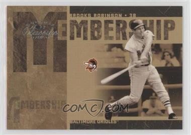 2005 Donruss Classics - Membership #MS-5 - Brooks Robinson /1000