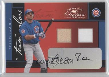 2005 Donruss Classics - Team Colors - Combo Materials Signatures #TC-4 - Aramis Ramirez /25