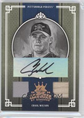 2005 Donruss Diamond Kings - [Base] - Bronze Black & White Materials Signatures #178 - Craig Wilson /100