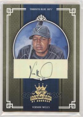 2005 Donruss Diamond Kings - [Base] - Gold Signatures #406 - Vernon Wells /5