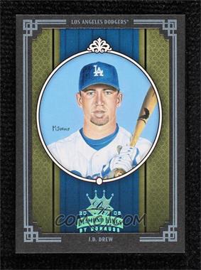 2005 Donruss Diamond Kings - [Base] - Platinum Blue Framed #356 - J.D. Drew /1