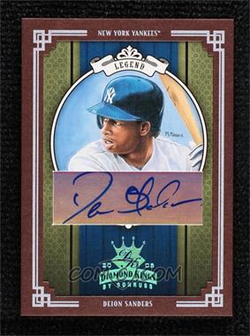 2005 Donruss Diamond Kings - [Base] - Platinum Red Framed Signatures #431 - Deion Sanders /1