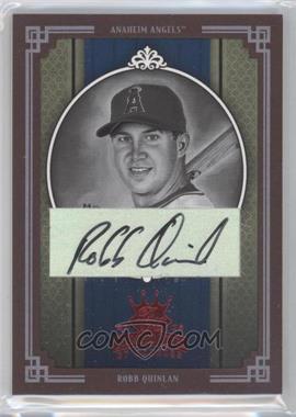 2005 Donruss Diamond Kings - [Base] - Red Framed Black & White Signatures #8 - Robb Quinlan /100