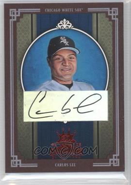 2005 Donruss Diamond Kings - [Base] - Red Framed Signatures #61 - Carlos Lee /100