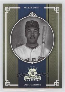 2005 Donruss Diamond Kings - [Base] - Silver Black & White #1 - Garret Anderson /50