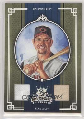 2005 Donruss Diamond Kings - [Base] - Silver Materials #336 - Sean Casey /100 [EX to NM]