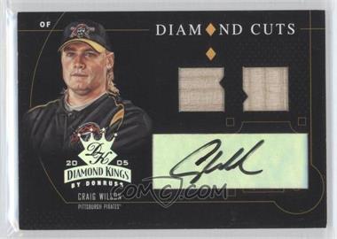 2005 Donruss Diamond Kings - Diamond Cuts - Combo Materials Signatures #DC-12 - Craig Wilson /100