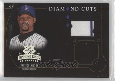 2005 Donruss Diamond Kings - Diamond Cuts - Jerseys #DC-37 - Preston Wilson /200