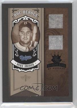 2005 Donruss Diamond Kings - HOF Heroes - Black Framed Materials #HH-35 - Duke Snider /10