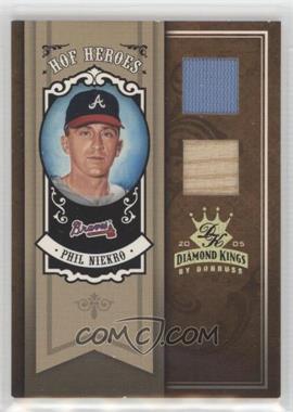 2005 Donruss Diamond Kings - HOF Heroes - Gold Materials #HH-1 - Phil Niekro /25