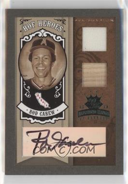 2005 Donruss Diamond Kings - HOF Heroes - Green Framed Materials Signatures #HH-80 - Rod Carew /10 [EX to NM]