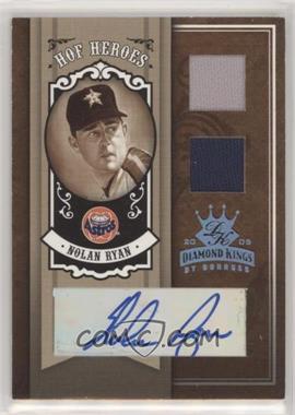 2005 Donruss Diamond Kings - HOF Heroes - Platinum Materials Signatures #HH-41 - Nolan Ryan /1