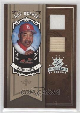 2005 Donruss Diamond Kings - HOF Heroes - Silver Materials #HH-30 - Ozzie Smith /50