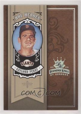 2005 Donruss Diamond Kings - HOF Heroes - Silver #HH-72 - Gaylord Perry /25