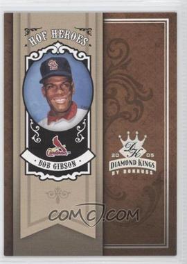 2005 Donruss Diamond Kings - HOF Heroes - Silver #HH-73 - Bob Gibson /25