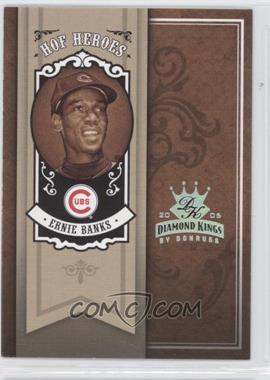 2005 Donruss Diamond Kings - HOF Heroes - Silver #HH-81 - Ernie Banks /25