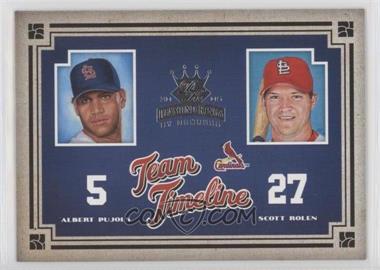 2005 Donruss Diamond Kings - Team Timeline #TT-1 - Albert Pujols, Scott Rolen