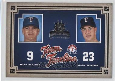 2005 Donruss Diamond Kings - Team Timeline #TT-4 - Hank Blalock, Mark Teixeira