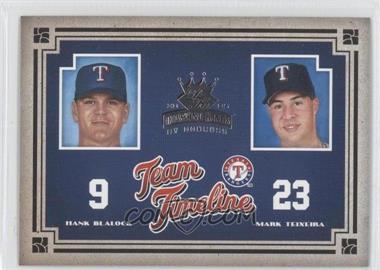 2005 Donruss Diamond Kings - Team Timeline #TT-4 - Hank Blalock, Mark Teixeira