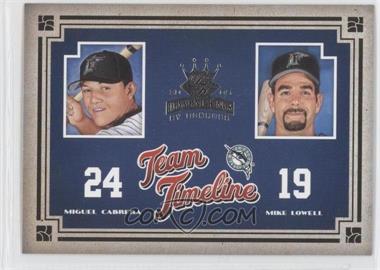 2005 Donruss Diamond Kings - Team Timeline #TT-5 - Miguel Cabrera, Mike Lowell