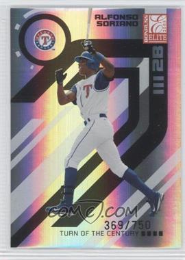 2005 Donruss Elite - [Base] - Turn of the Century #140 - Alfonso Soriano /750