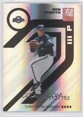 2005 Donruss Elite - [Base] - Turn of the Century #86 - Ben Sheets /750