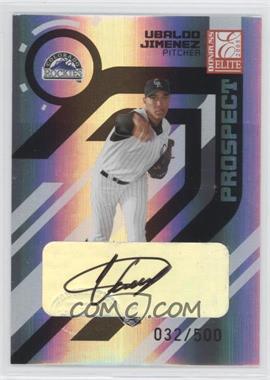 2005 Donruss Elite - [Base] #175 - Autographed Prospects - Ubaldo Jimenez /500