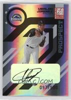 Autographed Prospects - Ubaldo Jimenez #/500