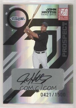 2005 Donruss Elite - [Base] #195 - Autographed Prospects - John Hattig /1500