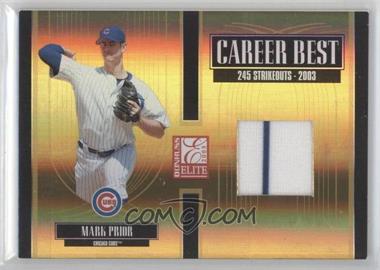 2005 Donruss Elite - Career Best - Jerseys #CB-18 - Mark Prior /250